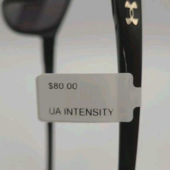 Under Armour Intensity Women's Shiny Black Grey Oval Sunglasses 1732216-002 New - Picture 8 of 9